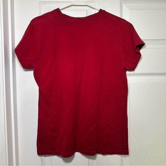 Hard Rock Cafe Red Rhinestone Fitted Short Sleeve Tee - Picture 6 of 7